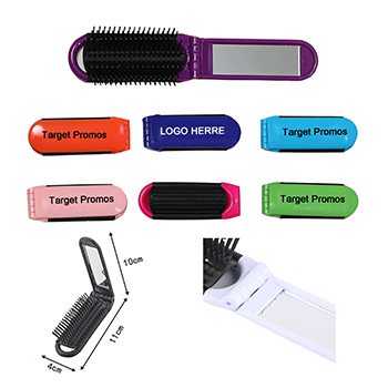 Folding Brush and Mirror